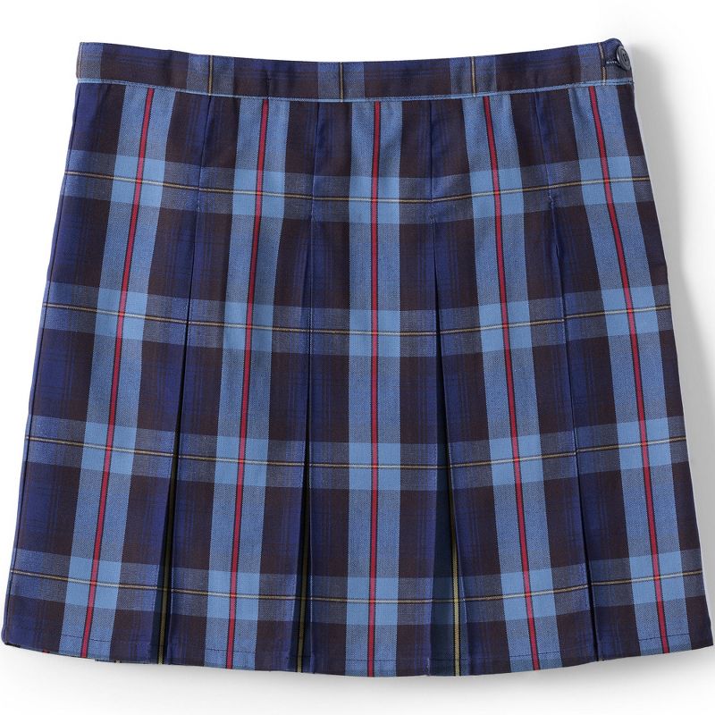Lands' End School Uniform Kids Plaid Box Pleat Skirt Top of the Knee, 1 of 4