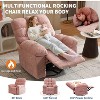 Oversized Rocking Recliner Chair, 360 Degree Swivel Massage Chair with Vibration Massage and Heat - 4 of 4