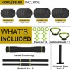 Adjustable Dumbbell Set, 66/88Lbs Free Weights Set with Connector, 4 In 1 Weight Set Used As Barbell, Kettlebells - 2 of 4
