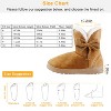 NPolar Women Ladies Snow Boots Super Soft Fabric Mid-Calf Winter Shoes  w/ Anti-slip Rubber Base Bowknot - 2 of 4