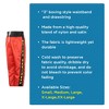 Amber Fight Gear Nylon/Satin Kickboxing Pants Featuring 3" Boxing Style Waistband and Drawstring, and Durability, Red/Black/Yellow, Small - 2 of 2