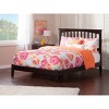 King Size Platform Bed - Solid Hardwood Espresso Finish - Open Footboard & Turbo Charger - 3 of 4