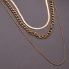 SOHI Women's Gold Everyday Multi-Layer Necklace - 3 of 4