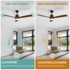 Sofucor Wood Ceiling Fans with Lights and Remote Noiseless Reversible DC Motor 3 Blades for Farmhouse Patio Living Room Bedroom Office Indoor Outdoor - 4 of 4