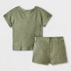 Baby Waffle Top & Bottom Set - Cat & Jack™ - 2 of 4