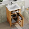 GDFStudio Joshua Modern 20" Wood Small Bathroom Vanity with Sink and Tilt-Out Drawer - 2 of 4