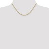 Black Bow Jewelry 3mm, 14k Yellow Gold Diamond Cut Solid Cable Chain Necklace - 2 of 4