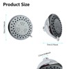 SEVOBAL Shower Faucets High-Pressure Rain Shower Head 4 inch Fixed Bathroom Rainfall Showerhead Bathroom Accessories, Silver, 4"*4"*2" - 3 of 4