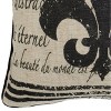 18"x18" Vintage Fleur De Lis Cotton & Jute Square Throw Pillow Beige/Black - Rizzy Home: Removable Cover, Indoor - 3 of 3