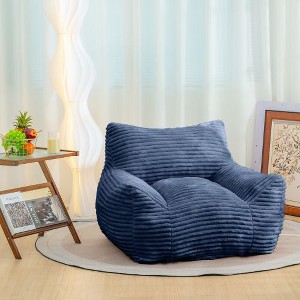 CAVINAS Bean Bag Chair, Beanbag Lounge Lazy Floor Sofa Chair for Adults with Armrests, for Living Room, Bedroom & Dorm - 1 of 4