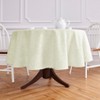 Solino Home Striped Linen Round Tablecloth | Narrow Stripe - 3 of 4