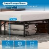 BestMassage 14 Inch Bed Frame High Metal Platform Bed Frame(Black) - 4 of 4