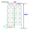 2 Pack Metal Garden Trellis, Garden Trellis Arch, 86" X 40" Trellises For Climbing Plants Flower Support-Cuddlewood - 4 of 4