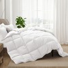 Peace Nest All-Season Medium Warmth Solid Pattern Duvet Insert White Goose Feather Comforter - 3 of 4