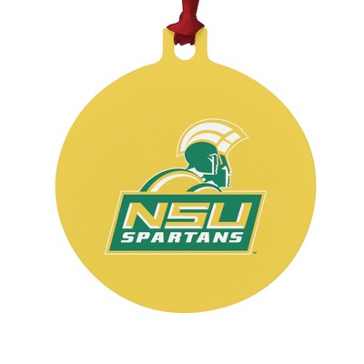 Norfolk State University Secondary Logo Aluminum Holiday Christmas Tree Ornament