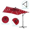 Sonkuki 8.2×8.2FT LED Solar Lighted Outdoor Patio Umbrella, Square Canopy Offset Umbrella for Villa Gardens, Lawns and Yard - 4 of 4