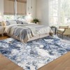Machine Washable Area Rugs for Living Room, Modern Abstract Bedroom Rug, Low Pile Non-Slip Carpet - 2 of 4