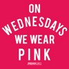 Junior's Mean Girls On Wednesdays We Wear Pink White Bold Racerback Tank Top - 2 of 4