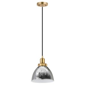 Hudson and Canal 8" Wide Pendant with Metal Shade - 1 of 4