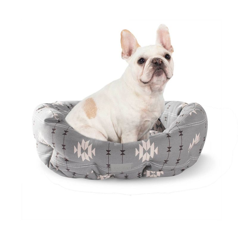 PetShop by Fringe Studio Geometric Round Cuddler Dog Bed - Gray, 3 of 11