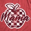 Womens Funny T Shirts Checker Apple Mama Sarcastic Mothers Day Graphic Novelty Tee For Ladies - Crazy Dog Women's T Shirt Gift for Mom Red XL - 2 of 4