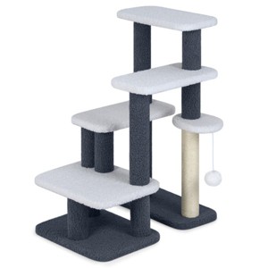 AEELLEEA 30-Inch Cat Tree with Multi-Level Cat Stairs, Sisal Scratching ...
