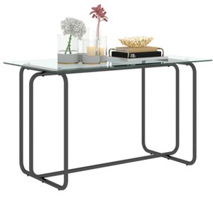 NicBex Dining Table Kitchen Table Modern Rectangular Tempered Glass Dining Table for Dining Room - 1 of 4