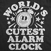 Worlds Cutest Alarm Clock Baby Bodysuit Funny Sarcastic Graphic Novelty Jumper For Infants - Crazy Dog Baby Bodysuit - 2 of 4