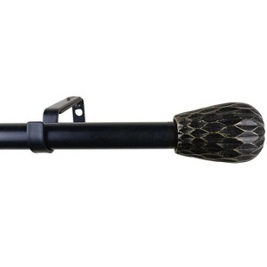 Urbanest 1-inch Diameter Metrico Adjustable Single Drapery Curtain Rod - 1 of 4