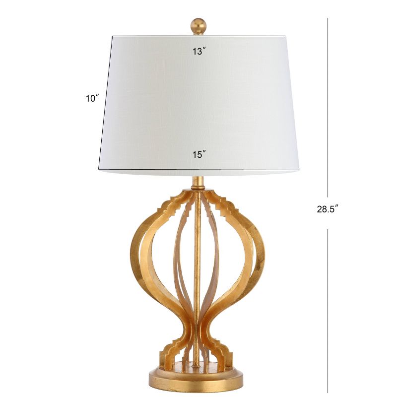 28.5&#34; Metal Sebastian Trellis Table Lamp (Includes LED Light Bulb) Gold - JONATHAN Y, 5 of 7