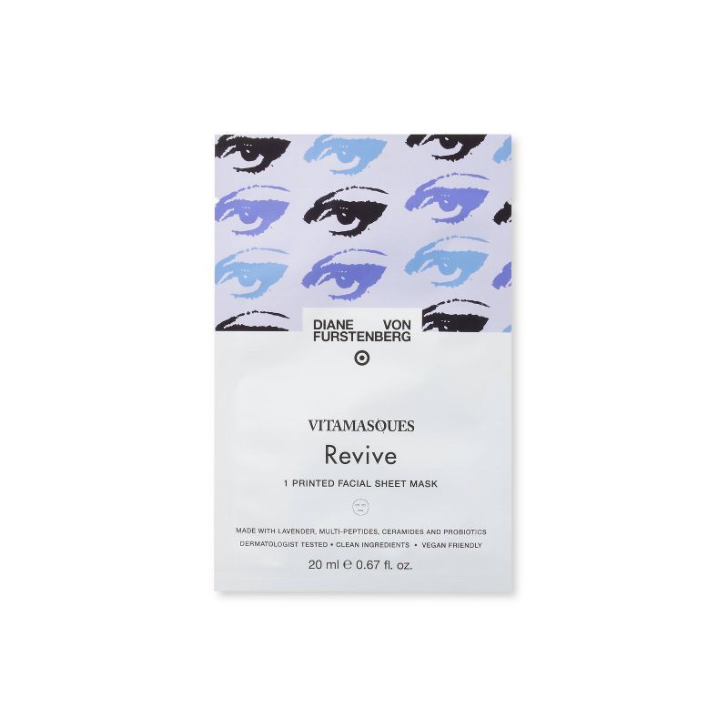 DVF for Target x Vitamasques Signature Eye Sheet Mask - Revive - 0.67 fl oz, 1 of 4