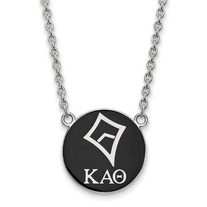 Black Bow Jewelry Sterling Silver Kappa Alpha Theta Greek Life Necklace 18 Inch - 1 of 4