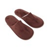 Unique Bargains Striped Coral Fleece Disposable Slippers 1 Pair - 2 of 4