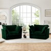 2-Piece Corduroy Armchair Set with Deep Seats - 2 of 4