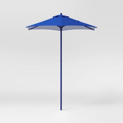 6' Round Outdoor Patio Market Umbrella with Black Pole - Room Essentials™