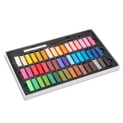 KINGART Soft Square Pastels Half Sticks 50 pc