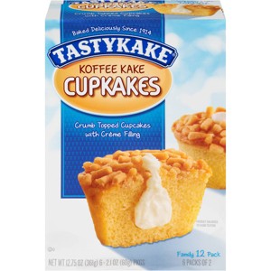 Tastykake Cream Filled Koffee Kake Cupcakes - 12ct/12.75oz - 1 of 4
