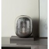 NicBex Aluminum Oval Shape Flower Vase, Vintage Style Pharmacy Bottles for Home, Living Room, Bedroom, Table & Kitchen Shelf, Silver Gray - 4 of 4