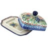 Blue Rose Polish Pottery 295 Ceramika Artystyczna Butter Dish - 2 of 3