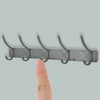 Unique Bargains Wall Mount Coat Rack with Hooks Used for Hanging Hat Towel Bathrooms - 4 of 4