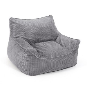 Pamapic Bean Bag Chair, Corduroy Lazy Sofa Bean Bags Comfy Couch with Armrests for Bedroom, Living Room, Apartment - 1 of 4
