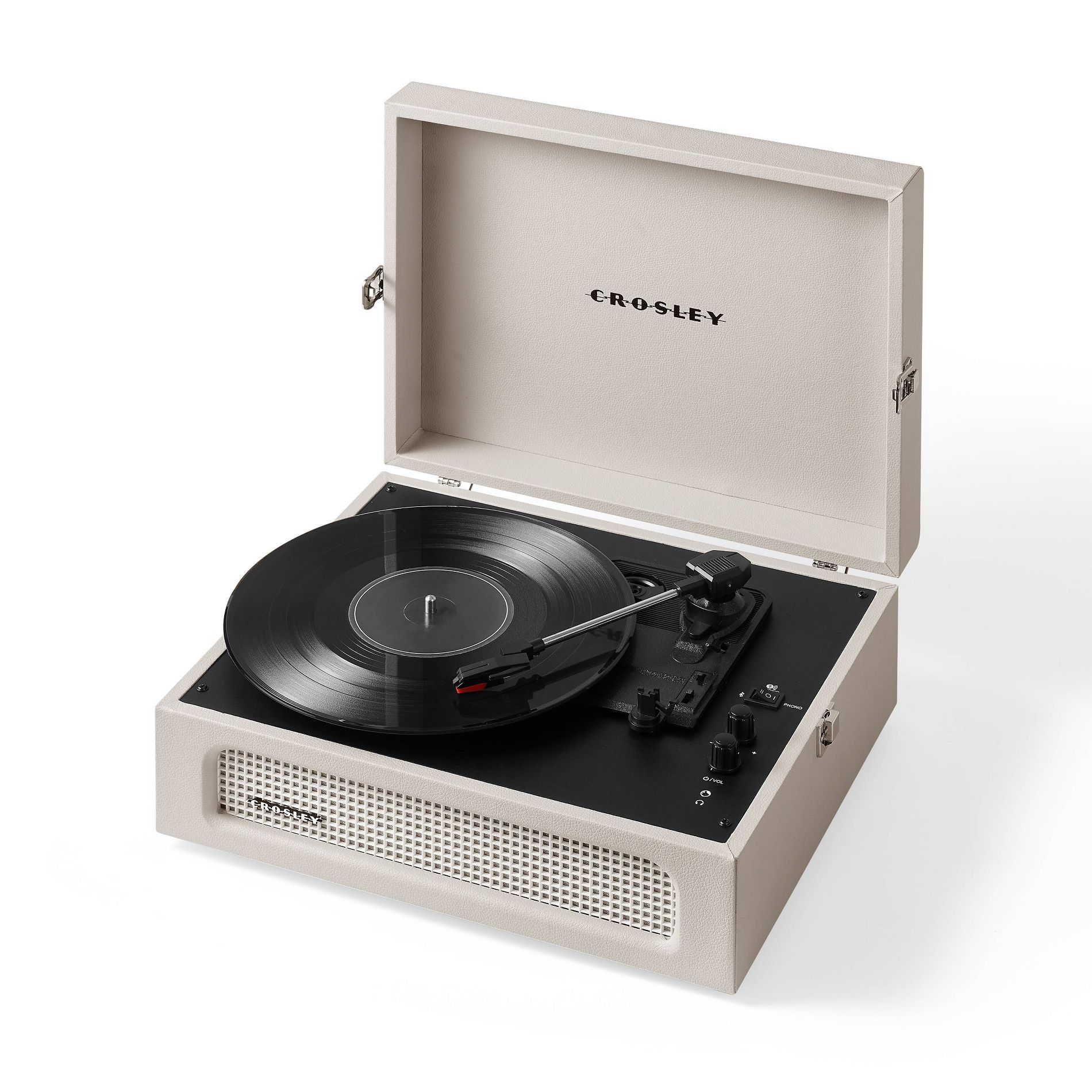 Crosley Voyager Bluetooth Vinyl Record Player - Dune: Belt Drive, Portable, 3-Speed