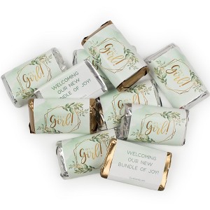 Girl Baby Shower Candy Chocolate Party Favors  Goodie Bag Filler or Candy Buffet Supplies - Botanicals - 1 of 1