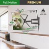 Barkan 13" - 65" Long TV Wall Mount. Full Motion - Extension, Swivel & Tilt - 2 of 4