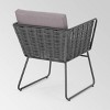 La Jolla Set of 2 Rope Weave Modern Club Chairs - Dark Gray/Gray - Christopher Knight Home - 3 of 4