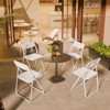 Karl Home |White Plastic Folding Chair (Set of 4) - 4 of 4