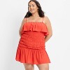 Women's Drop Waist Ruffle Mini A-Line Dress - Future Collective - 3 of 3