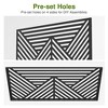 Wooakway 72"H 47"W Outdoor Metal Garden Trellis Privacy Screen Lattice Panel Indoor Room Divider - 3 of 4