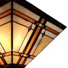 Amora Lighting Tiffany-Style Mission 2-Light Semi-Flush Ceiling Fixture 14 Inch, Multi-colored - 3 of 4