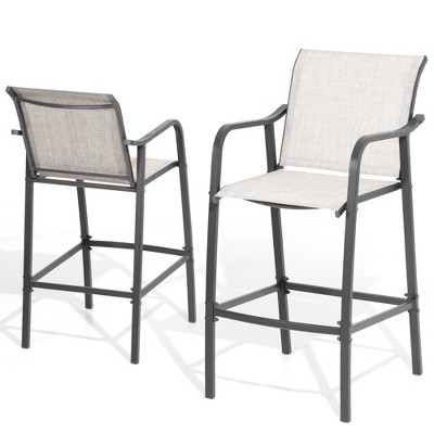 Pellebant Lightweight Bar Height Barstools Outdoor Bar Stools Patio Bar Chairs